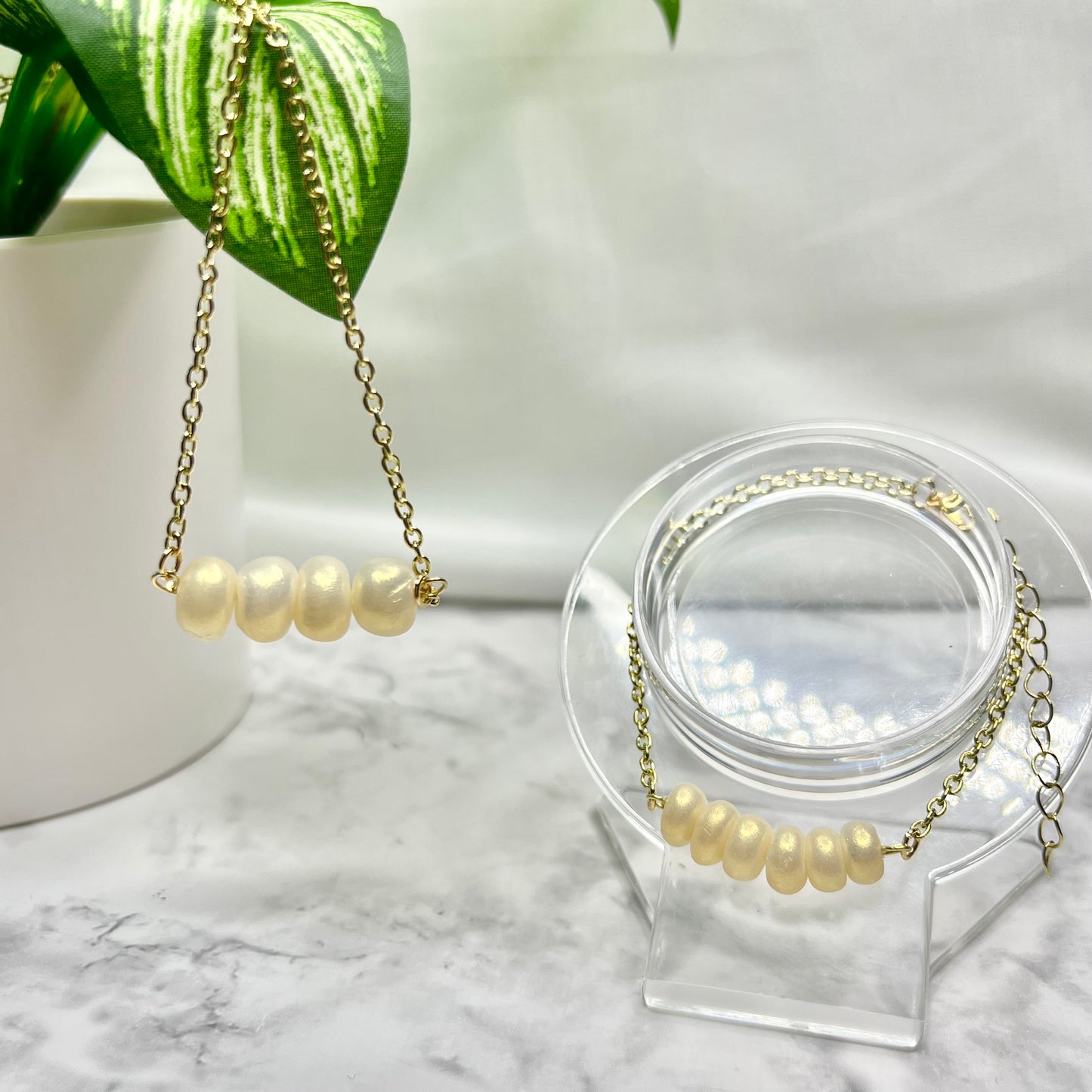 Pearlescent Ivory Bracelet